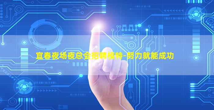 宜春夜场夜总会招聘模特-努力就能成功